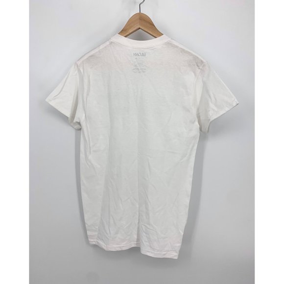 "Raise Good Humans" Gildan White Graphic T-Shirt NEW - Picture 3 of 3